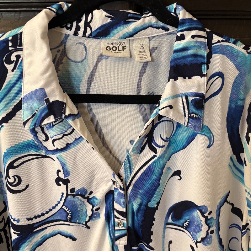 Chico's Zenergy Golf Shirt - Size 3